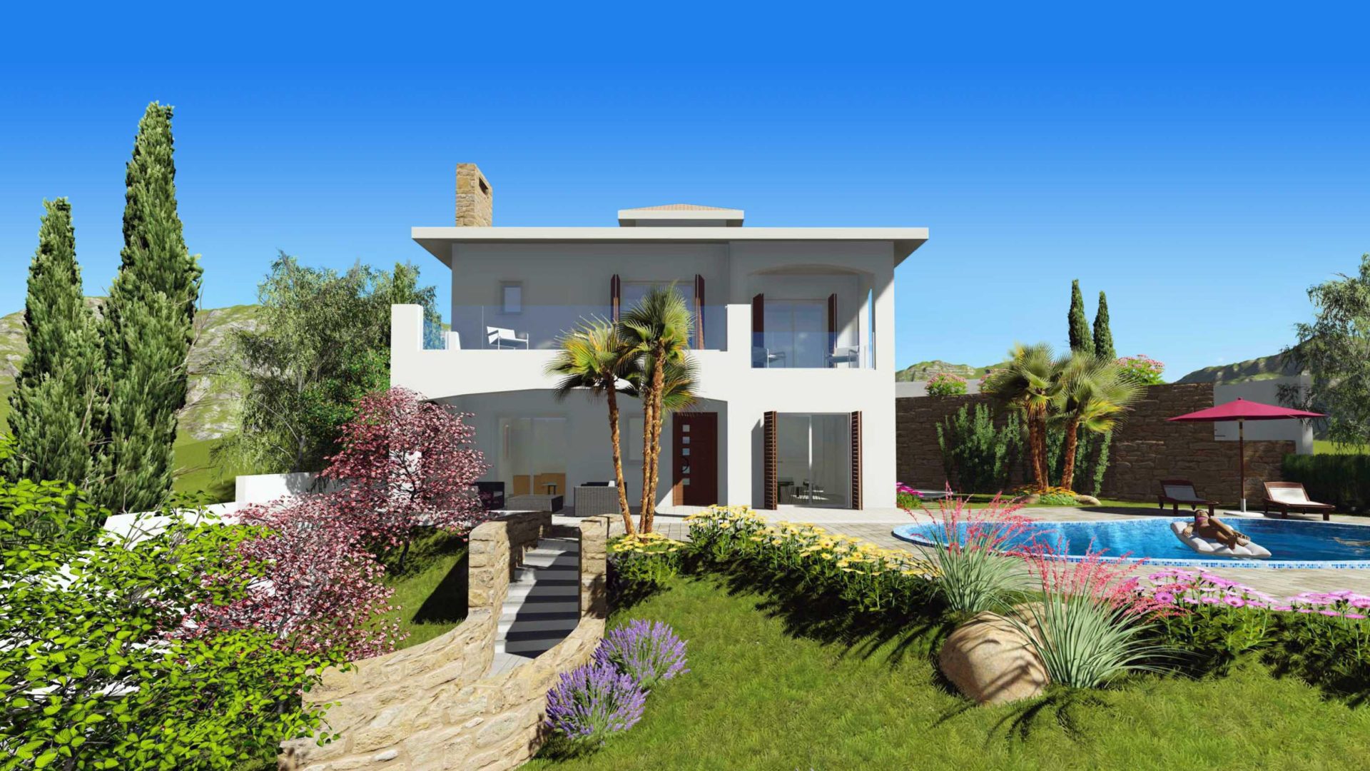 Paphos Kamares Village 4 Bedroom Villas / Houses For Sale LPT11010