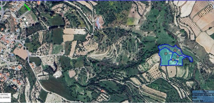 Paphos Kallepia Land Agricultural For Sale BC549