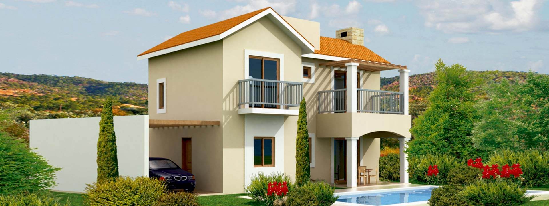 Limassol Monagroulli Hills 2 Bedroom Villa For Sale RSD0340
