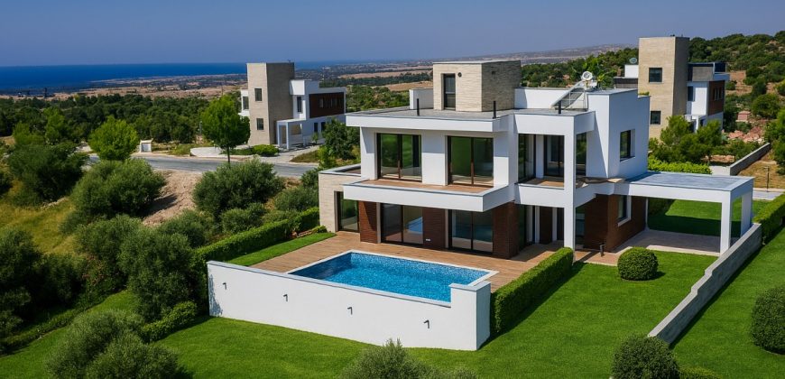Paphos Kouklia Secret Valley 4 Bdr Detached Villa Off-Plan For Sale WWR30093