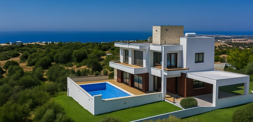 Paphos Kouklia Secret Valley 4 Bdr Detached Villa Off-Plan For Sale WWR30093