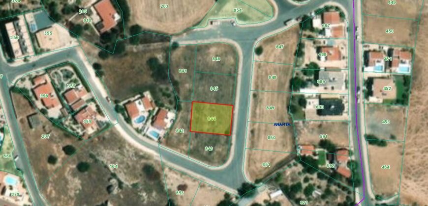 Paphos Anarita  Residential Land For Sale DTC2799