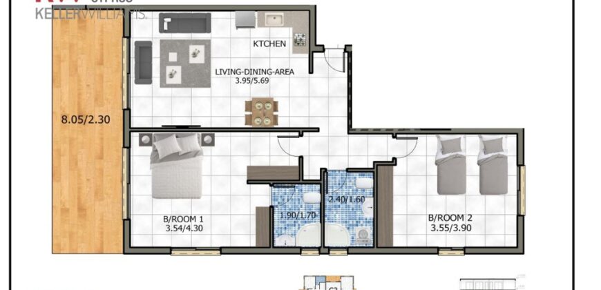 Paphos Kato Paphos 2 Bedroom Apartment For Sale DLHCA00325