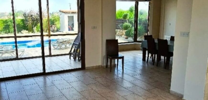 Paphos Koili 3Bdr Detached Villa For Rent DTC4913