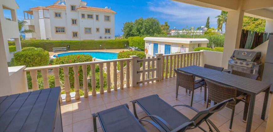 Paphos Kissonerga 1 Bedroom Apartment Ground-Floor For Sale KWCR0032S