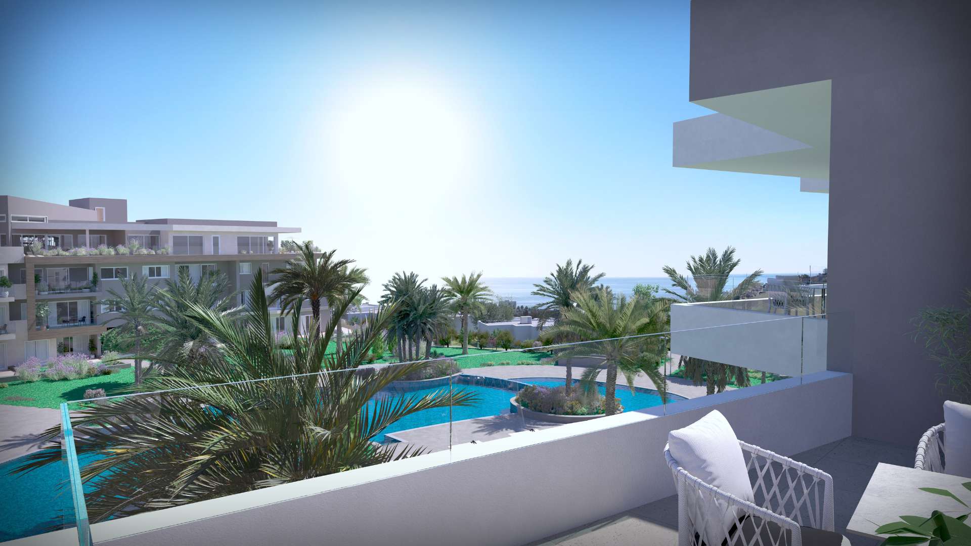 Paphos Chloraka 3 Bedroom Apartments / Penthouses For Sale LPT64842
