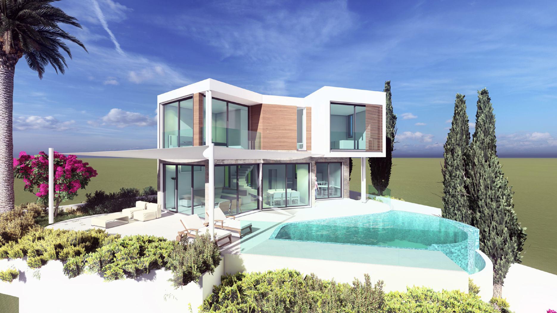 Paphos Chloraka 4 Bedroom Villas / Houses For Sale LPT61882