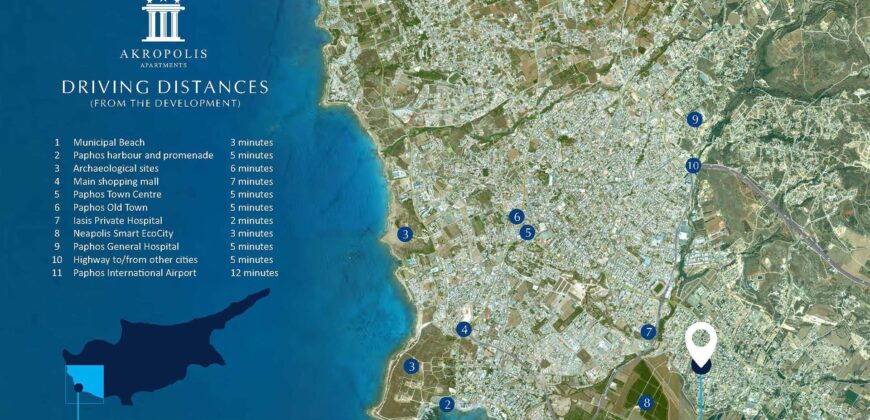Paphos Geroskipou 2 Bedroom Apartments / Penthouses For Sale LPT58456