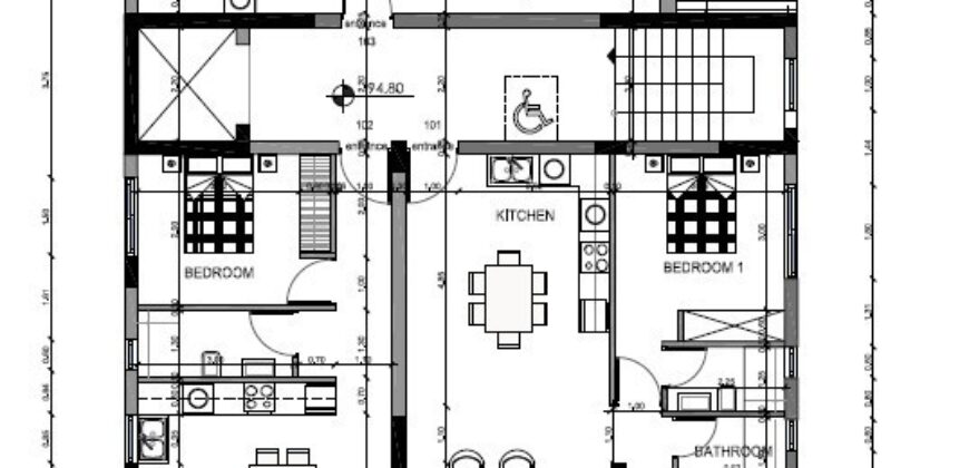 Paphos Geroskipou 3Bdr Apartment For Sale DTC5313