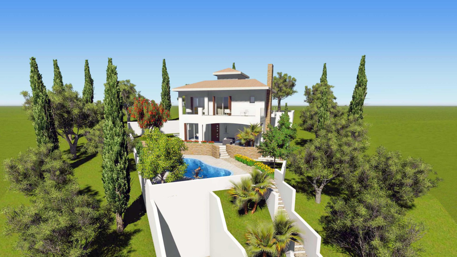 Paphos Kamares Village 4 Bedroom Villas / Houses For Sale LPT10995