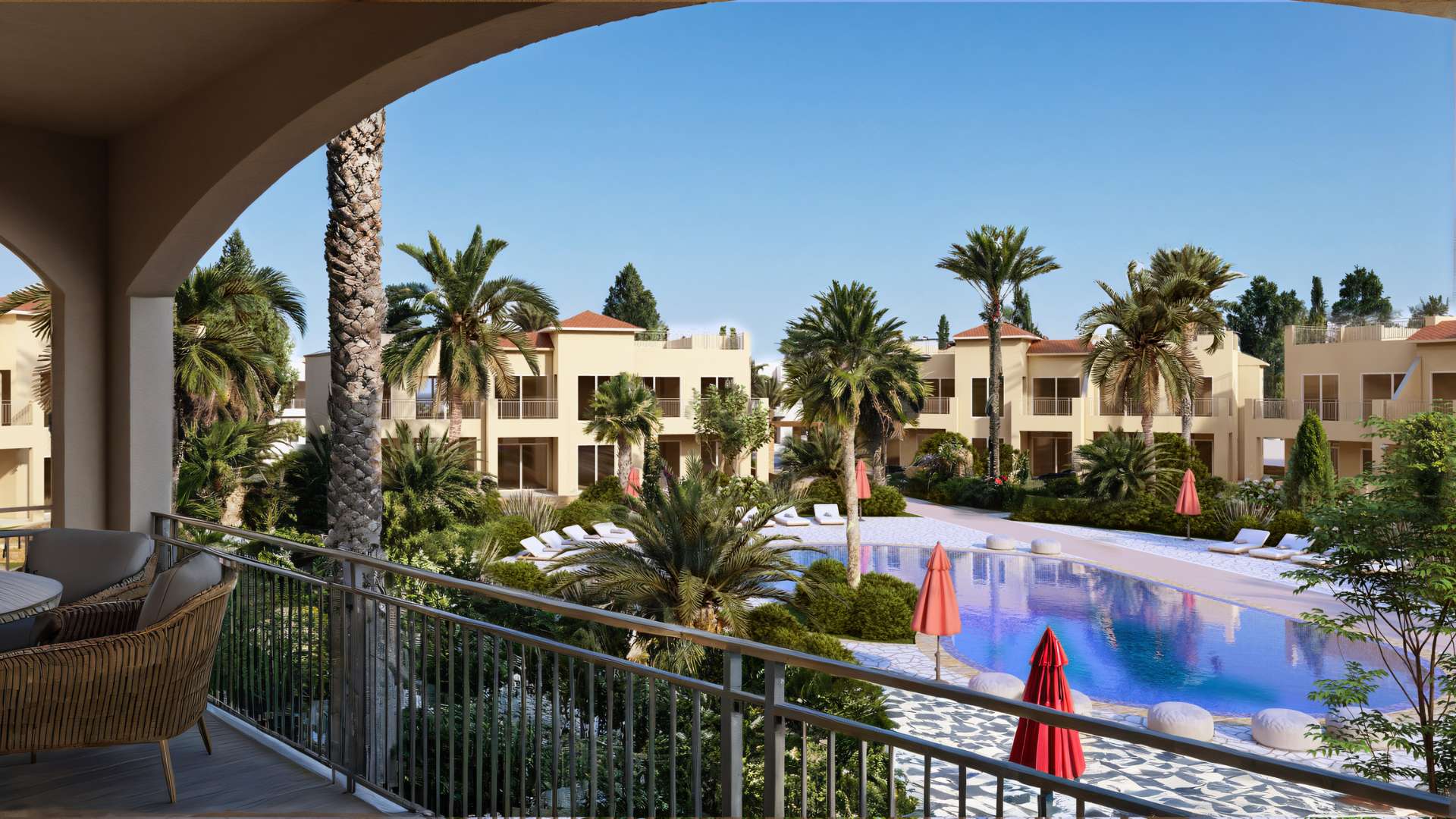 Paphos Mandria 1 Bedroom Apartments / Penthouses For Sale LPT77102