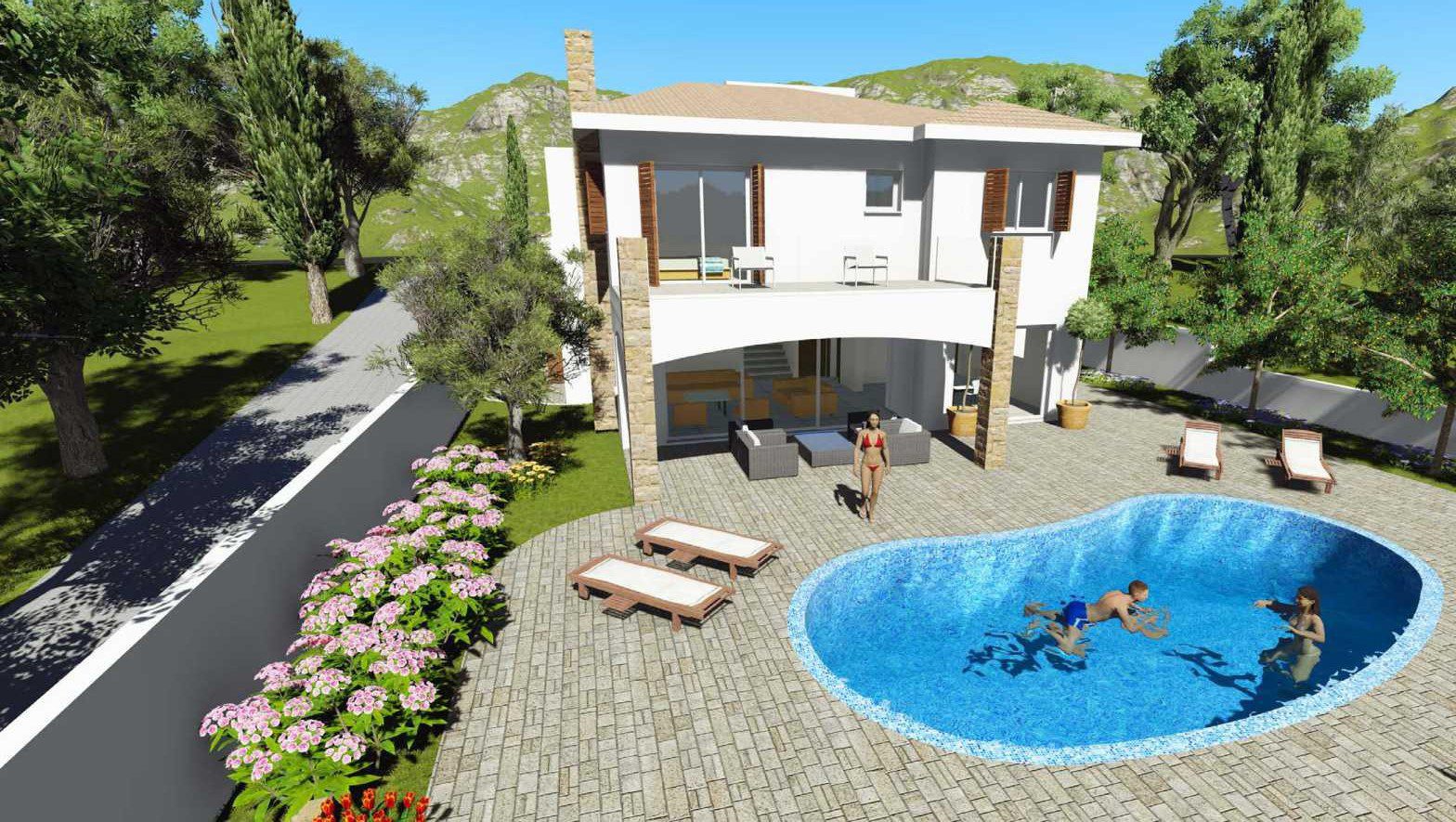 Paphos Tsada 4 Bedroom Villas / Houses For Sale LPT15755