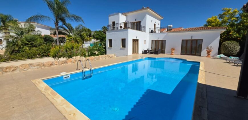Paphos Peyia – Sea Caves 3Bdr Detached Villa For Rent DTC5467