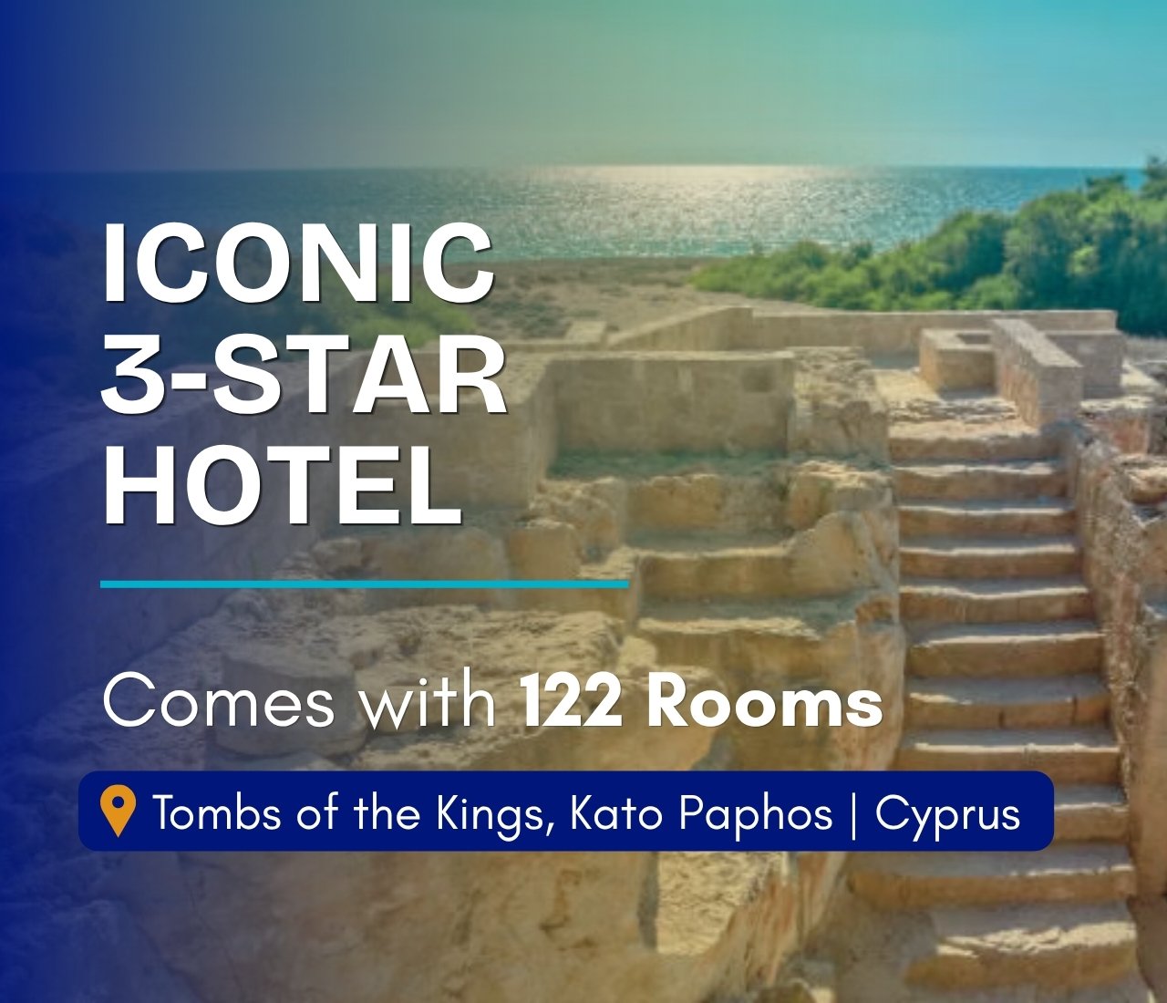 Paphos Tombs of the Kings 122Bdr Investment Property For Sale VLSJOTOK3SHOTSLV